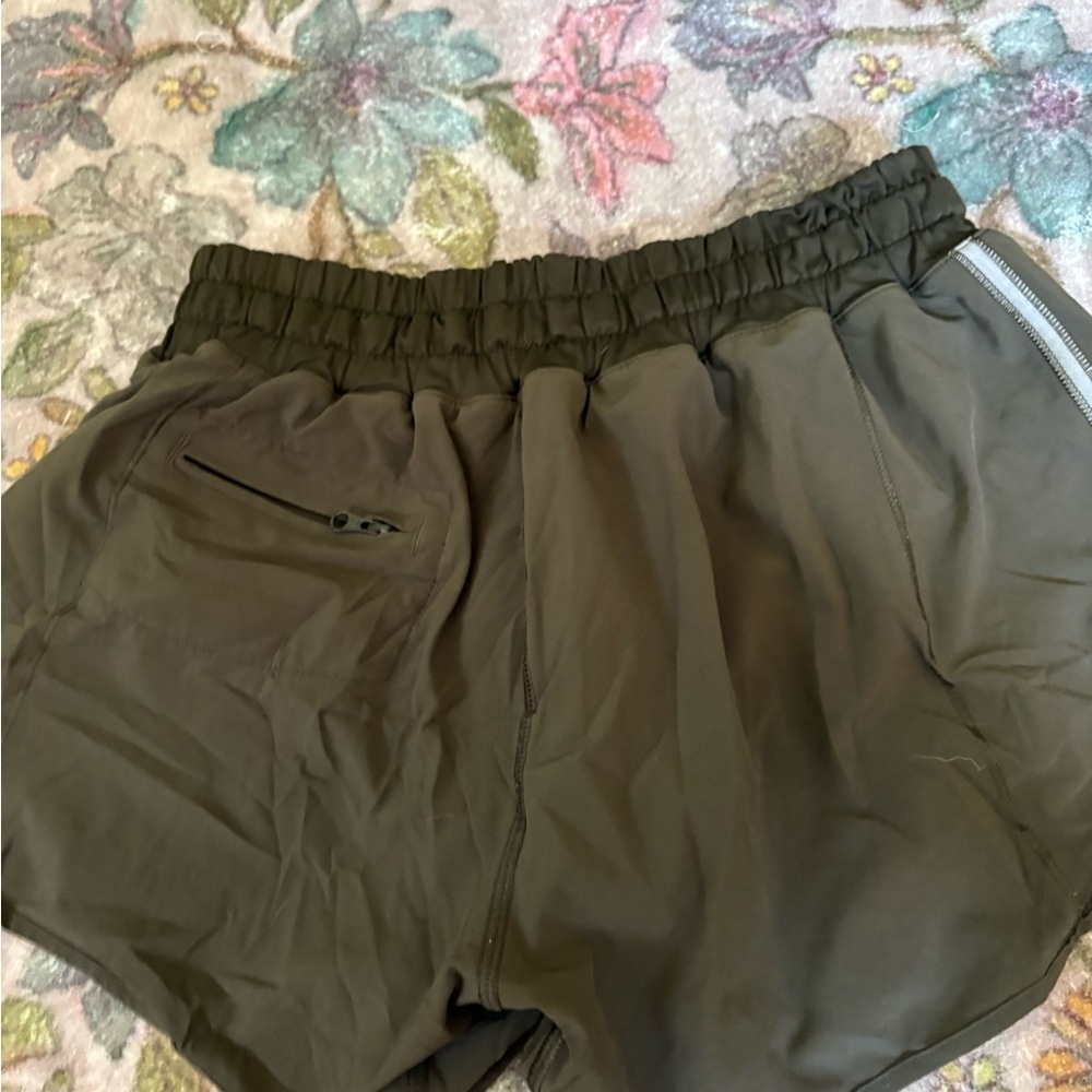 Lululemon Olive Green Women's Shorts - Picture 2 of 3